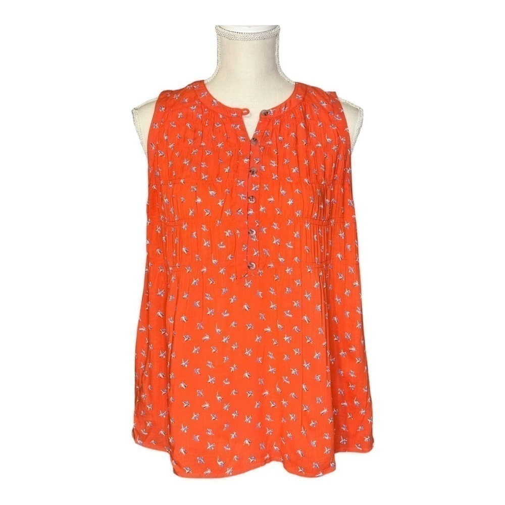 Maeve Anthropologie Red Sleeveless Top XS